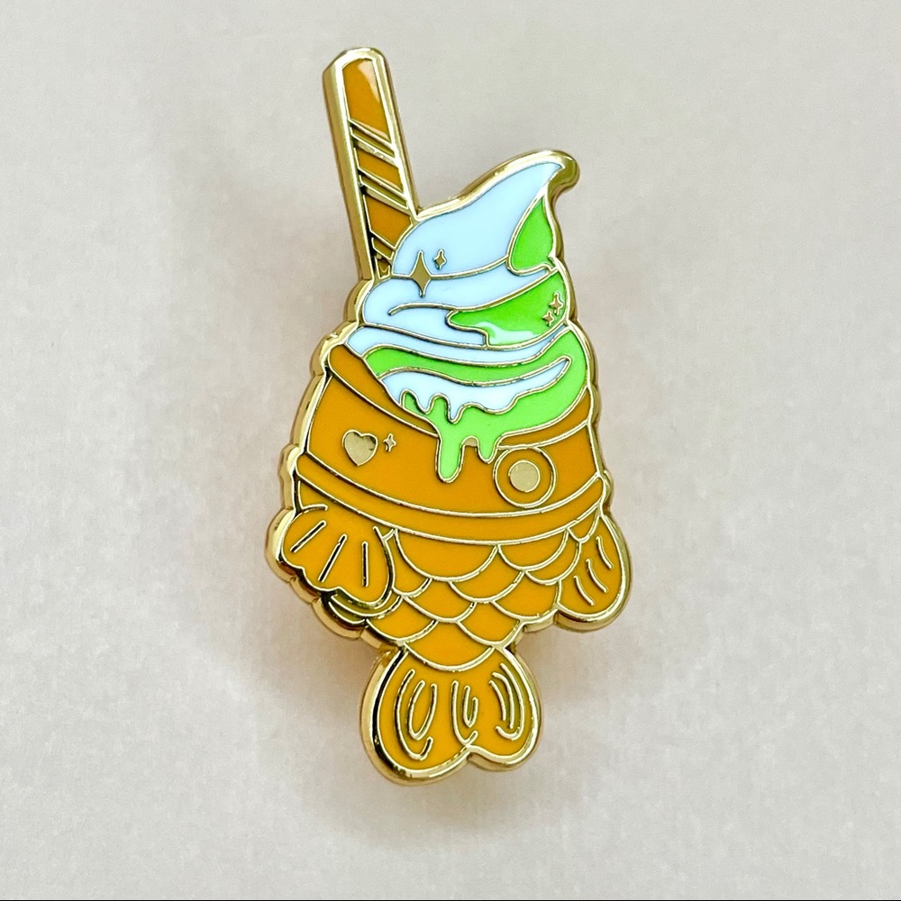 Takayuki enamel pin